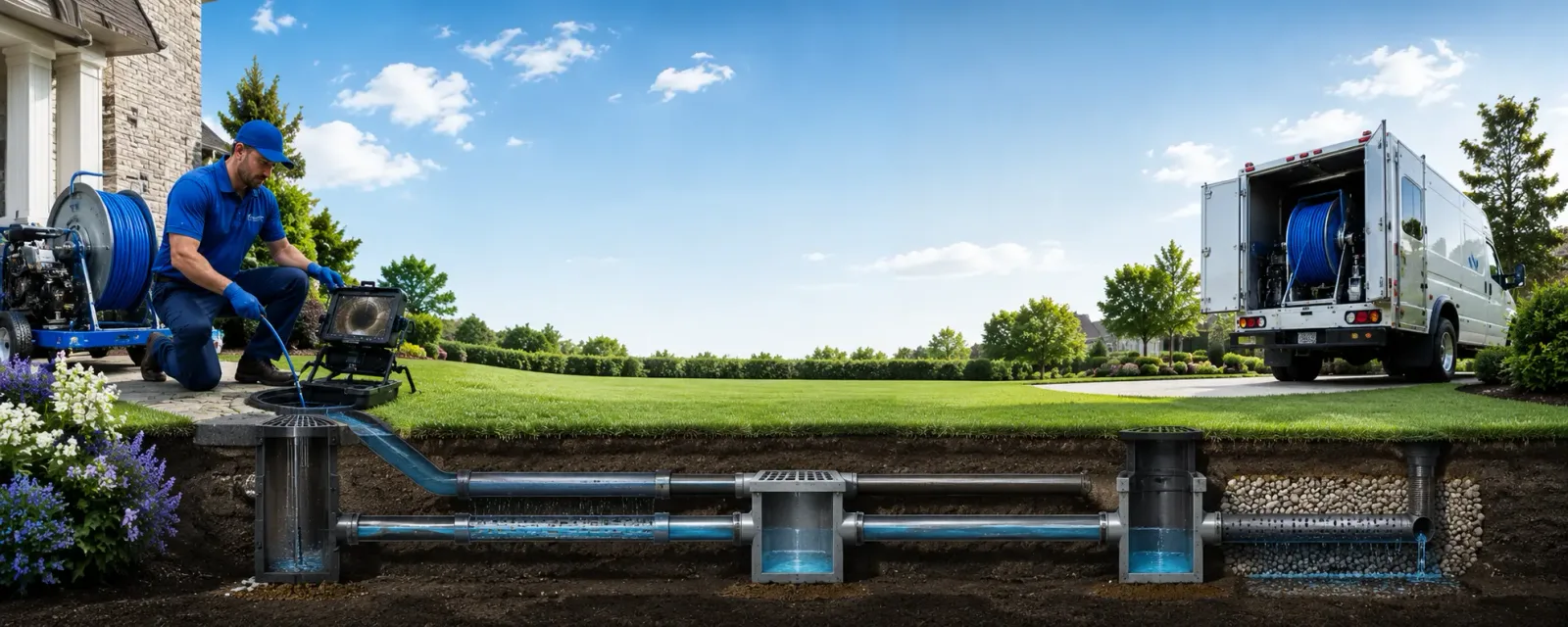Outdoor drain cleaning information for Exeland, WI
